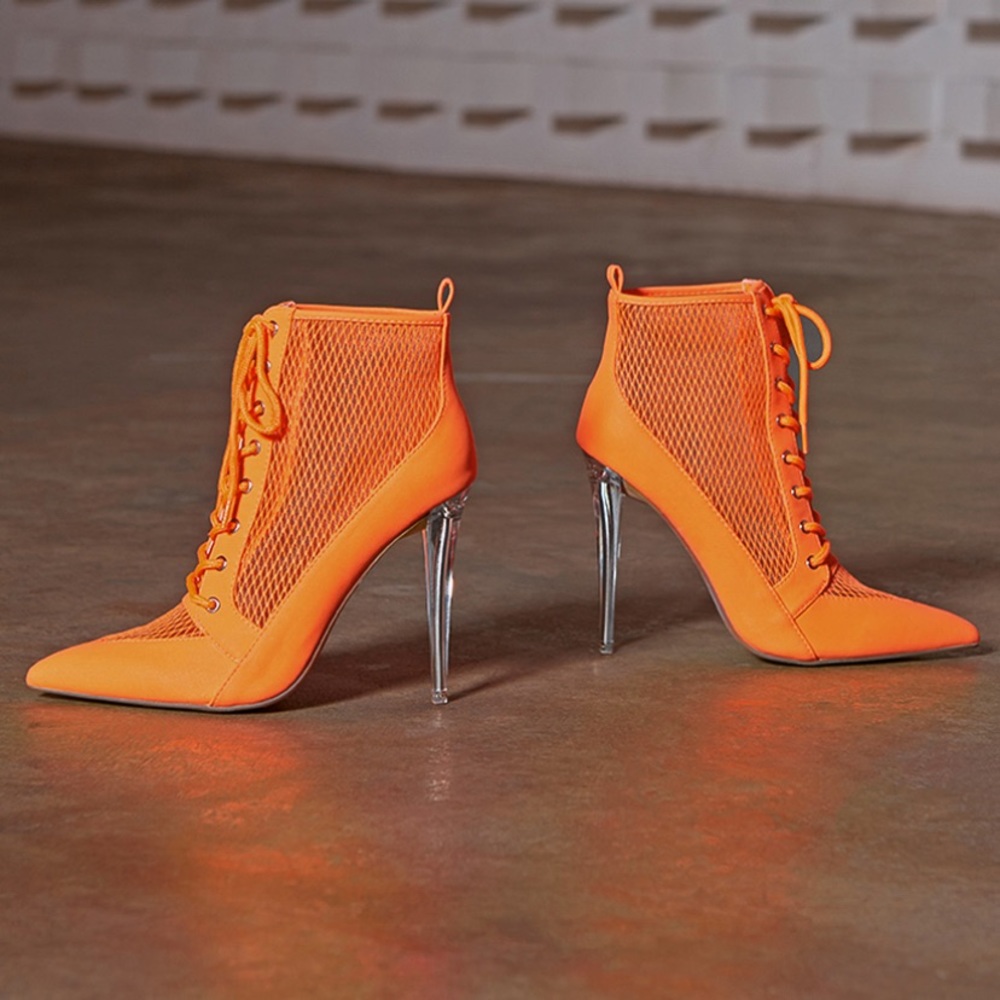 Neon Orange Heels
